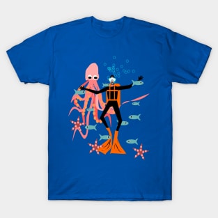 Scuba diving, fun diving design. T-Shirt